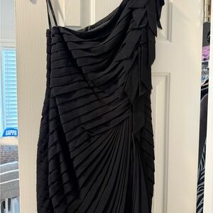 Tadashi Shoji Black One-Shoulder Dress